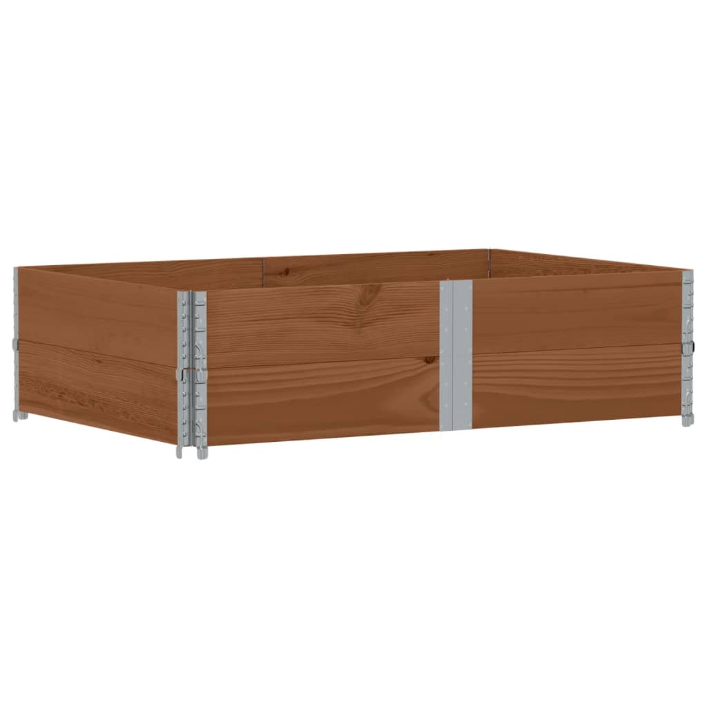 Palletopzetranden 2 st 150x100 cm massief grenenhout bruin is nu te koop bij PeponiXL, paradijselijk wonen!