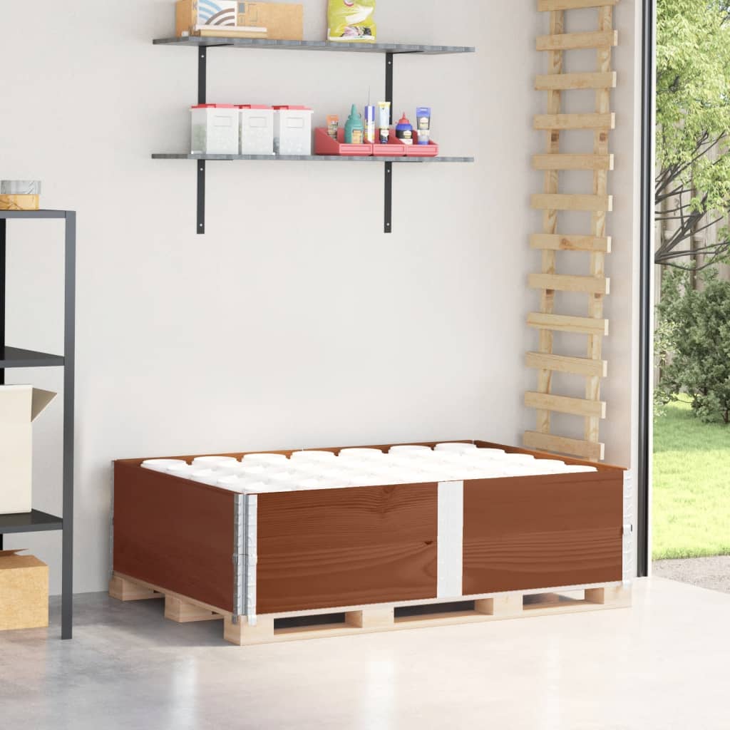 Palletopzetranden 2 st 150x100 cm massief grenenhout bruin is nu te koop bij PeponiXL, paradijselijk wonen!