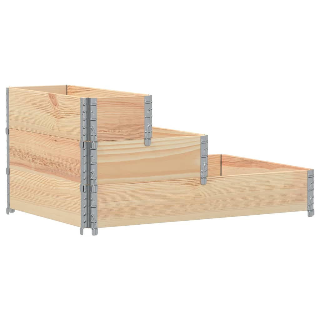 Verhoogde plantenbak 3-laags 120x80 cm massief grenenhout is nu te koop bij PeponiXL, paradijselijk wonen!