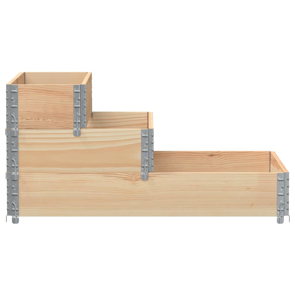 Verhoogde plantenbak 3-laags 120x80 cm massief grenenhout is nu te koop bij PeponiXL, paradijselijk wonen!