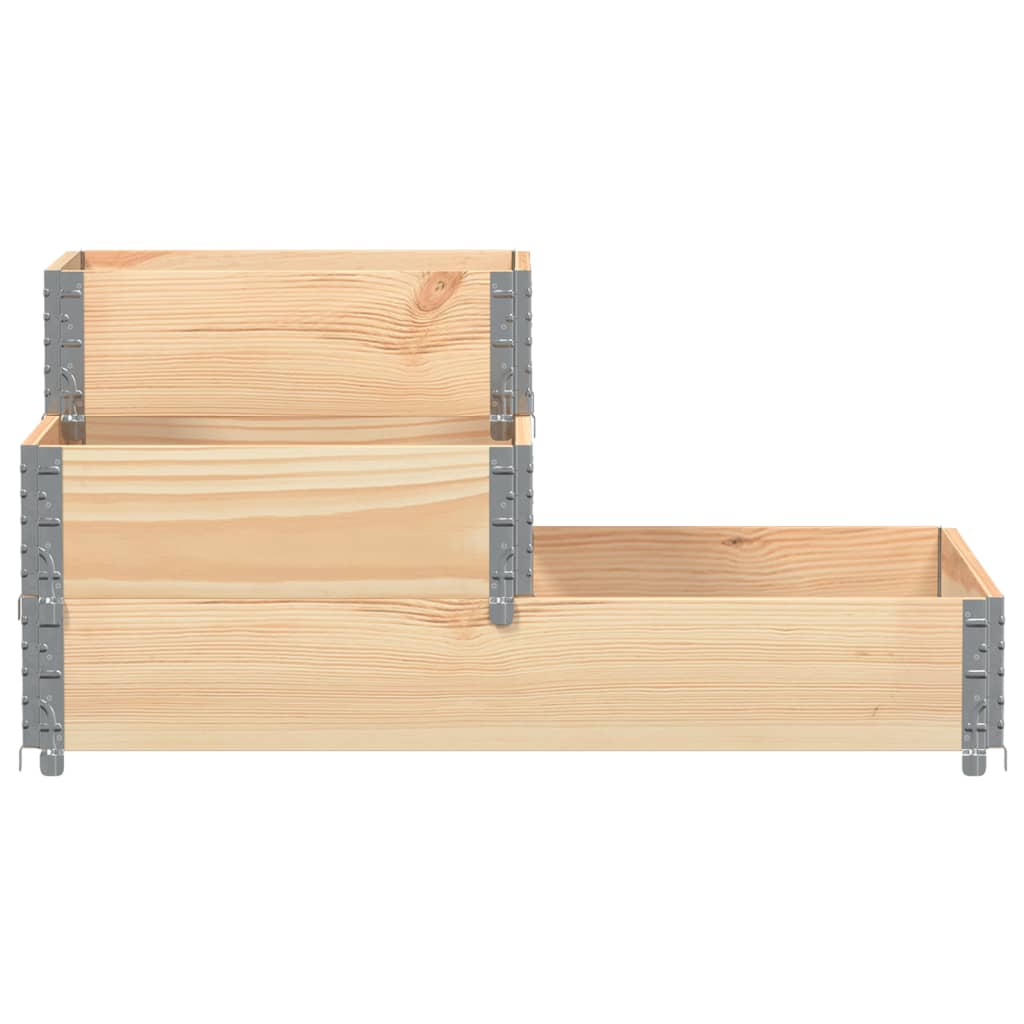 Verhoogde plantenbak 3-laags 120x80 cm massief grenenhout is nu te koop bij PeponiXL, paradijselijk wonen!