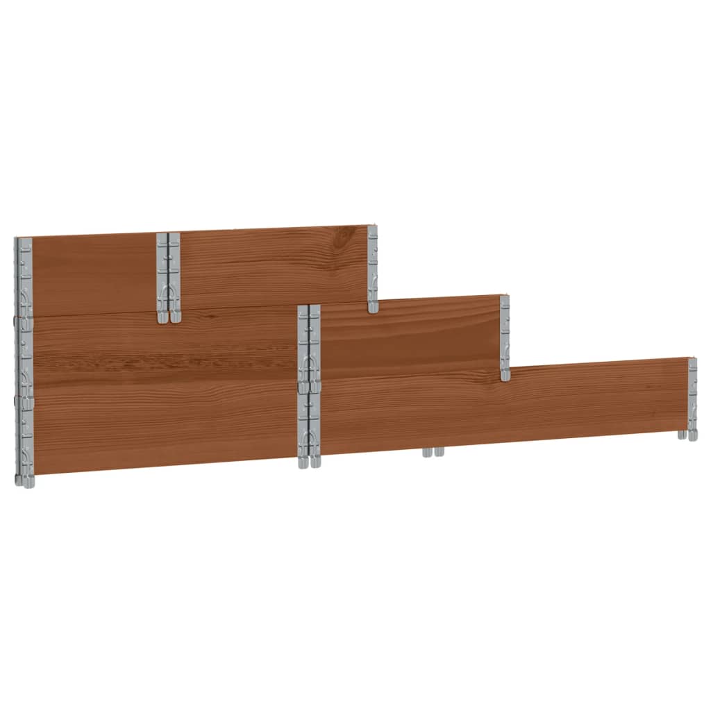 Verhoogde plantenbak 3-laags 120x80 cm massief grenenhout bruin is nu te koop bij PeponiXL, paradijselijk wonen!