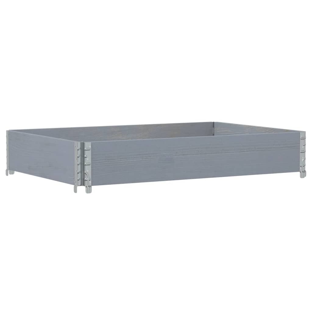 Plantenbak 120x80 cm massief grenenhout grijs is nu te koop bij PeponiXL, paradijselijk wonen!