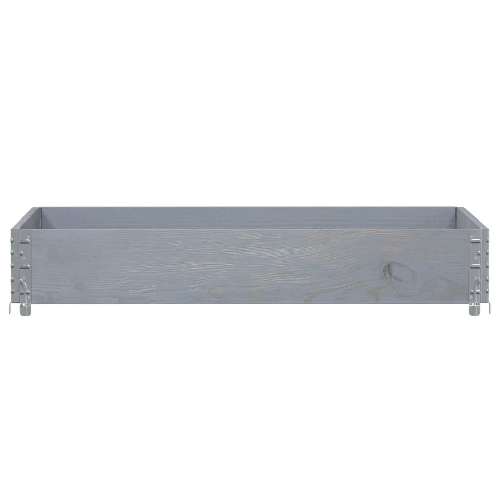 Plantenbak 120x80 cm massief grenenhout grijs is nu te koop bij PeponiXL, paradijselijk wonen!