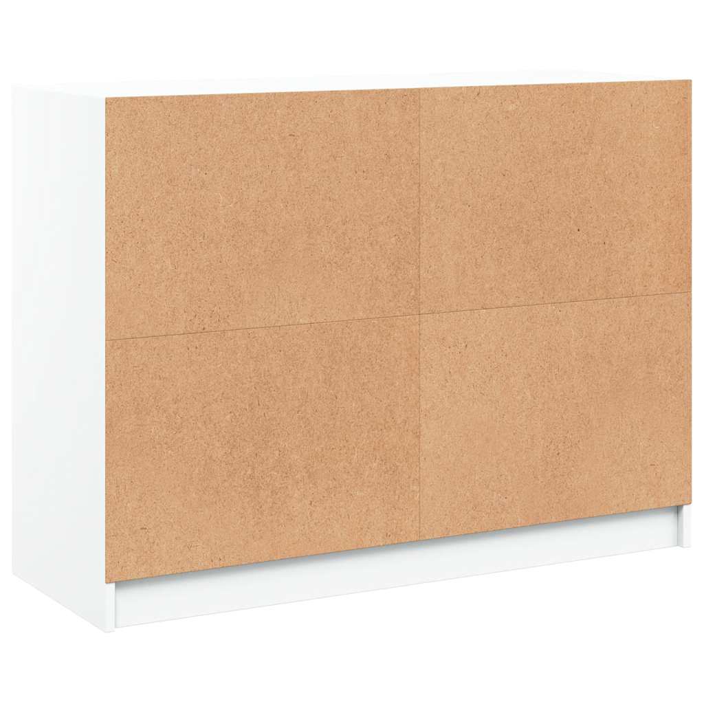 Dressoir 102x37x75,5 cm bewerkt hout wit is nu te koop bij PeponiXL, paradijselijk wonen!