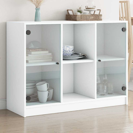 Dressoir 102x37x75,5 cm bewerkt hout wit is nu te koop bij PeponiXL, paradijselijk wonen!