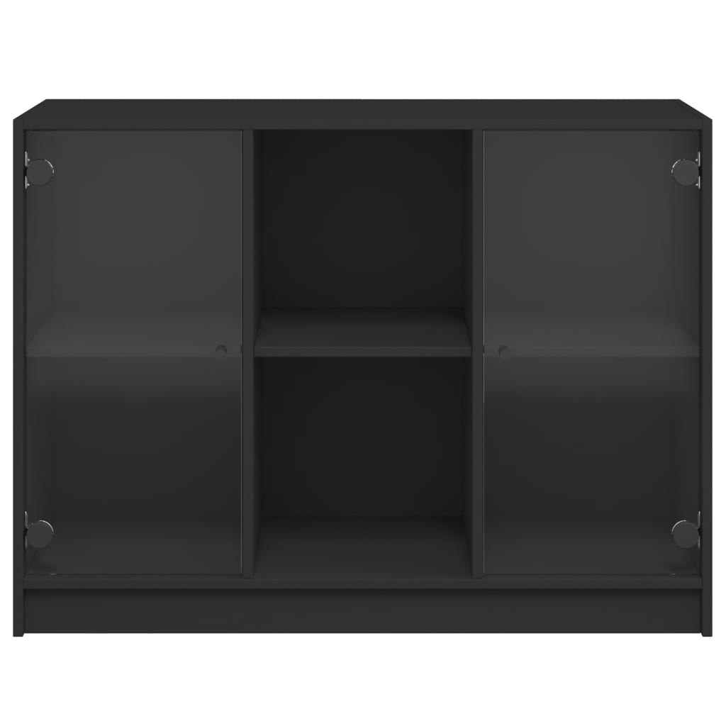 Dressoir 102x37x75,5 cm bewerkt hout zwart is nu te koop bij PeponiXL, paradijselijk wonen!