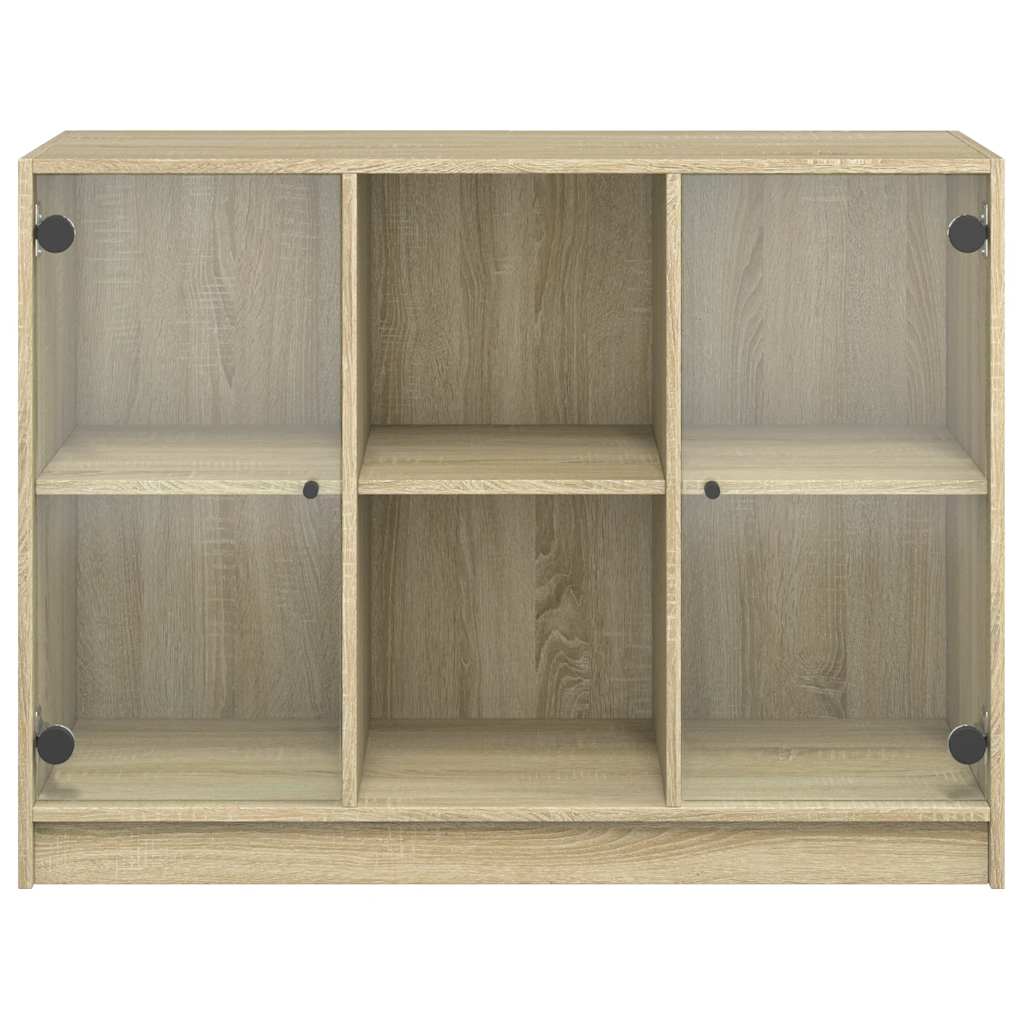 Dressoir 102x37x75,5 cm bewerkt hout sonoma eikenkleurig is nu te koop bij PeponiXL, paradijselijk wonen!