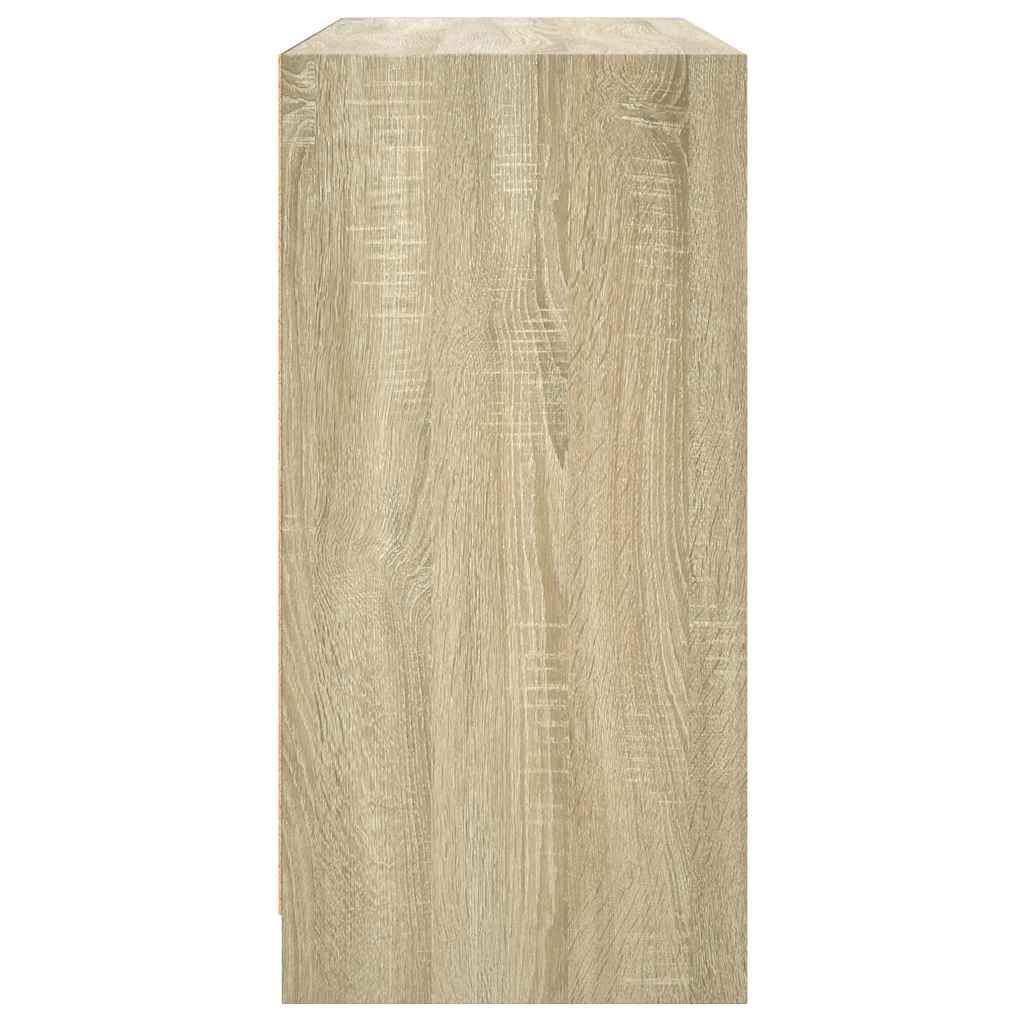 Dressoir 102x37x75,5 cm bewerkt hout sonoma eikenkleurig is nu te koop bij PeponiXL, paradijselijk wonen!