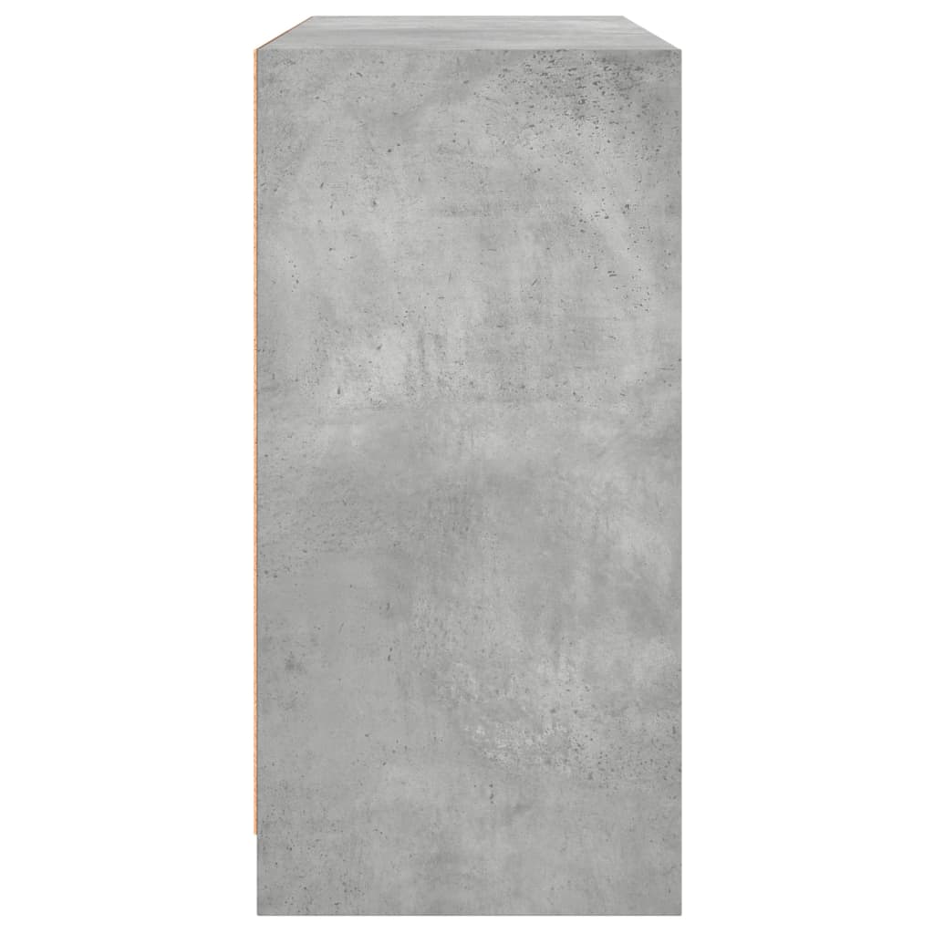 Dressoir 102x37x75,5 cm bewerkt hout betongrijs is nu te koop bij PeponiXL, paradijselijk wonen!