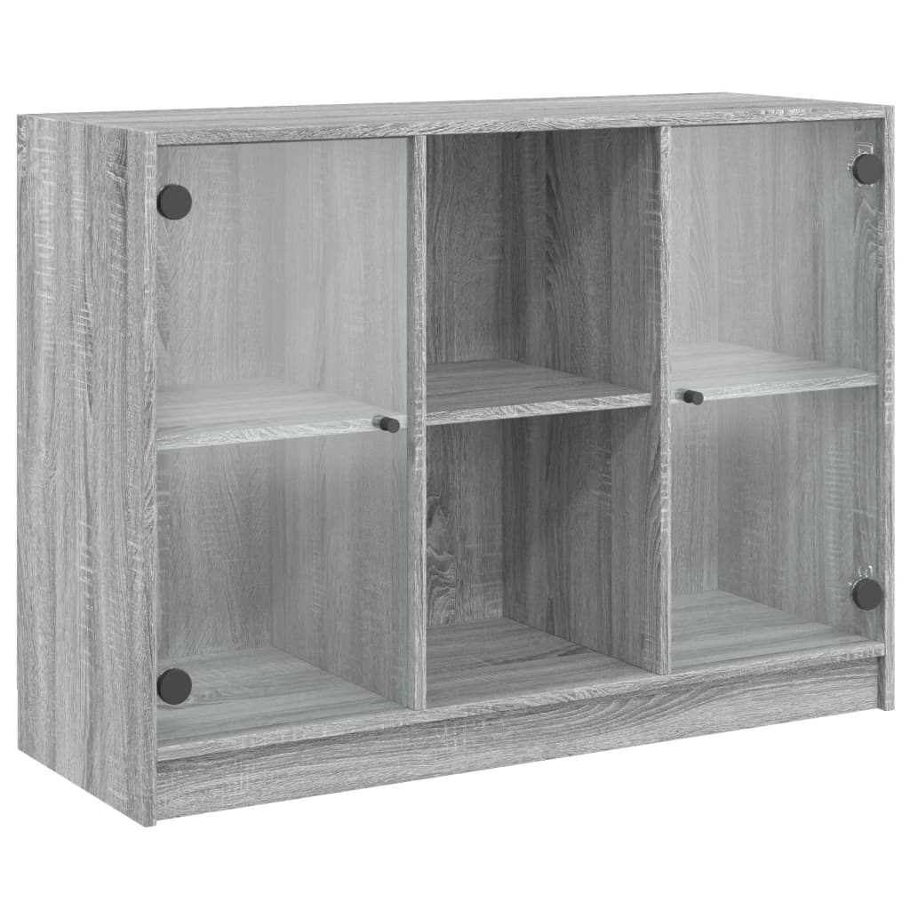 Dressoir 102x37x75,5 cm bewerkt hout grijs sonoma eikenkleurig is nu te koop bij PeponiXL, paradijselijk wonen!