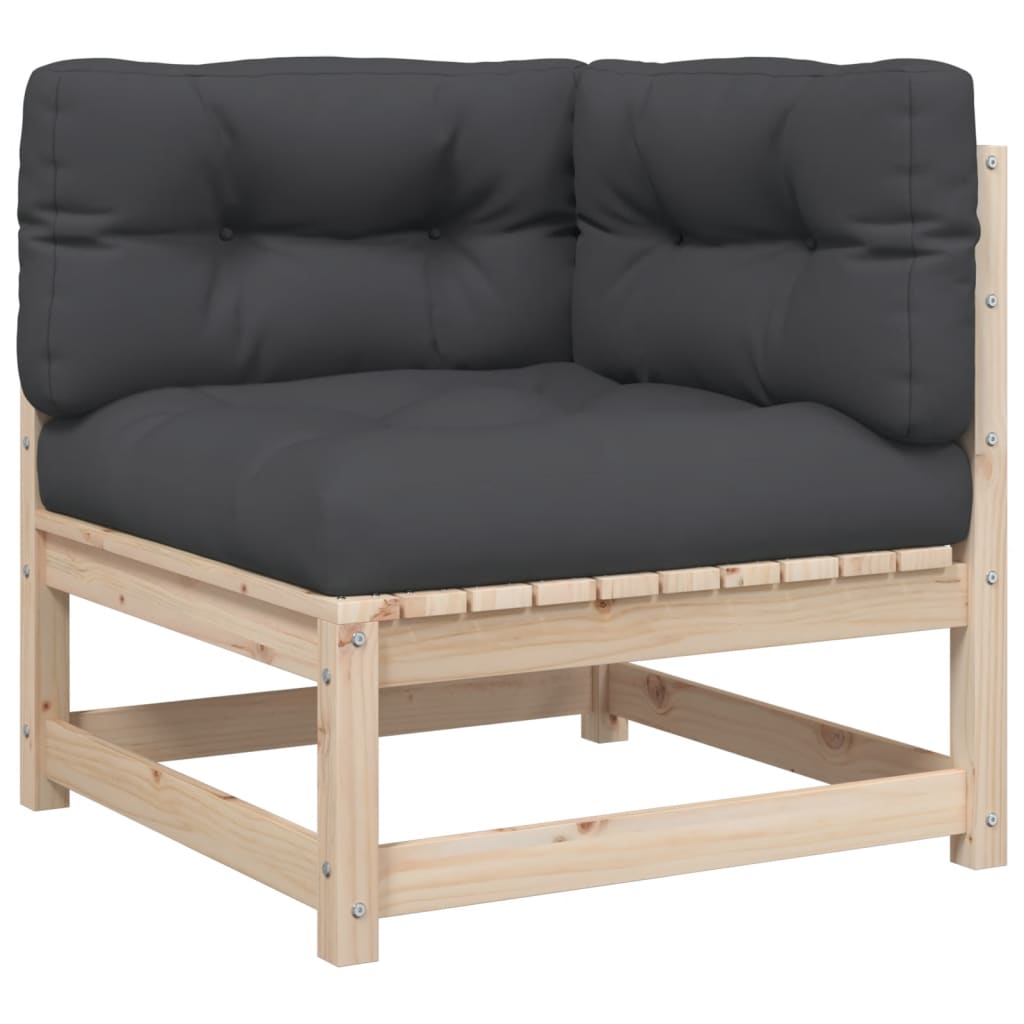 6-delige Loungeset met kussens massief grenenhout is nu te koop bij PeponiXL, paradijselijk wonen!
