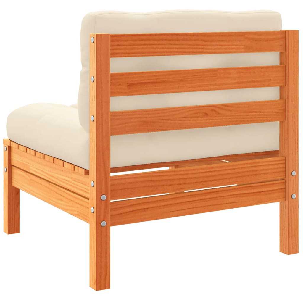 7-delige Loungeset met kussens massief grenenhout wasbruin is nu te koop bij PeponiXL, paradijselijk wonen!