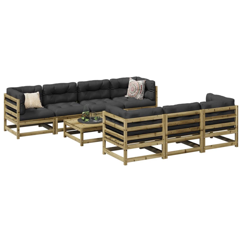 8-delige Loungeset geïmpregneerd grenenhout is nu te koop bij PeponiXL, paradijselijk wonen!