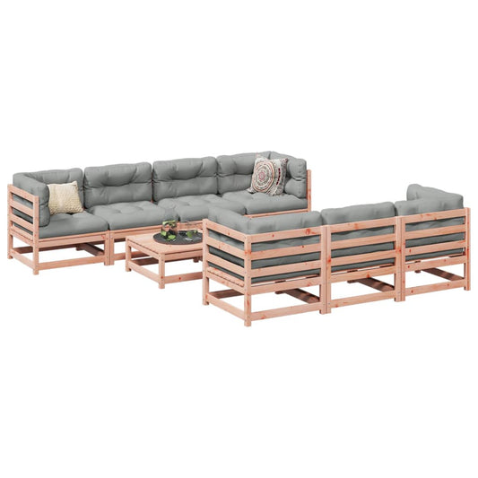 8-delige Loungeset met kussens massief douglas vurenhout is nu te koop bij PeponiXL, paradijselijk wonen!