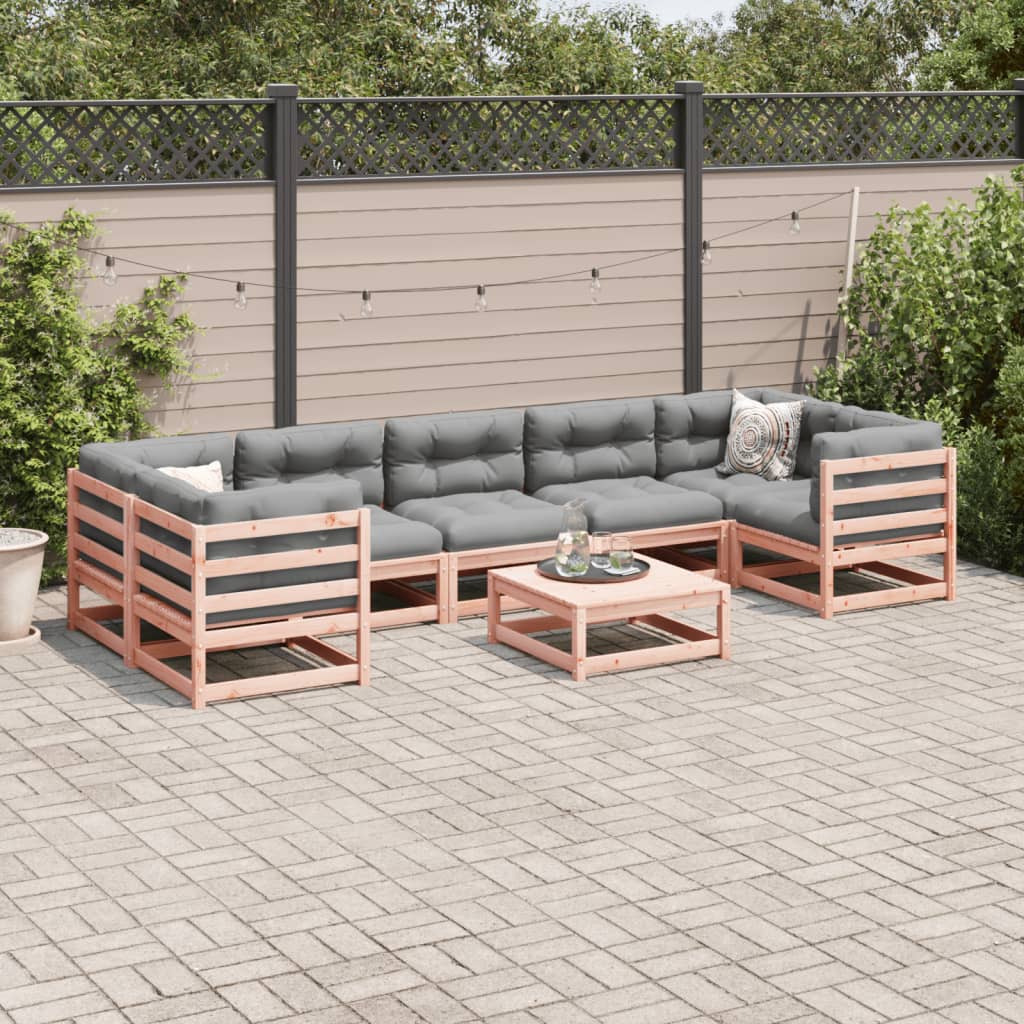 8-delige Loungeset massief douglas vurenhout