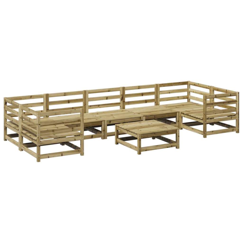 8-delige Loungeset geïmpregneerd grenenhout is nu te koop bij PeponiXL, paradijselijk wonen!