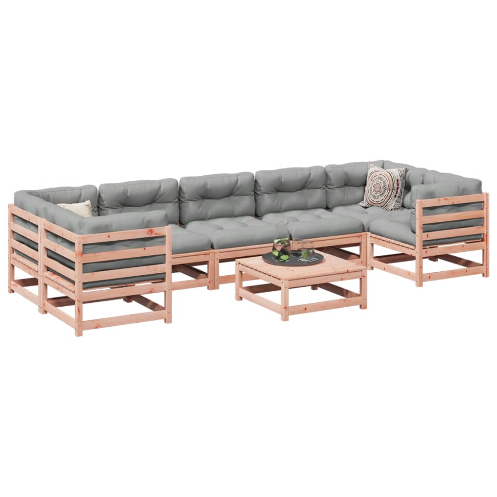 8-delige Loungeset met kussens massief douglas vurenhout is nu te koop bij PeponiXL, paradijselijk wonen!