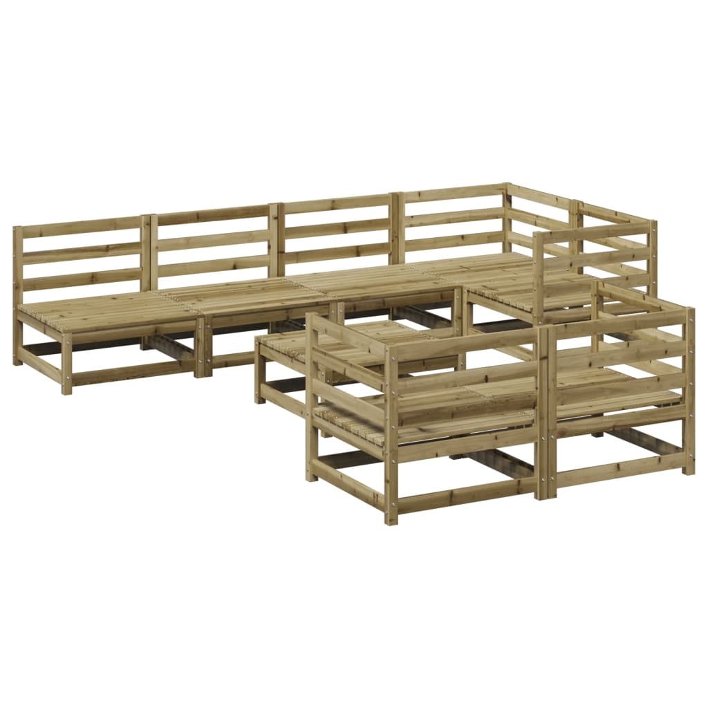 8-delige Loungeset geïmpregneerd grenenhout is nu te koop bij PeponiXL, paradijselijk wonen!