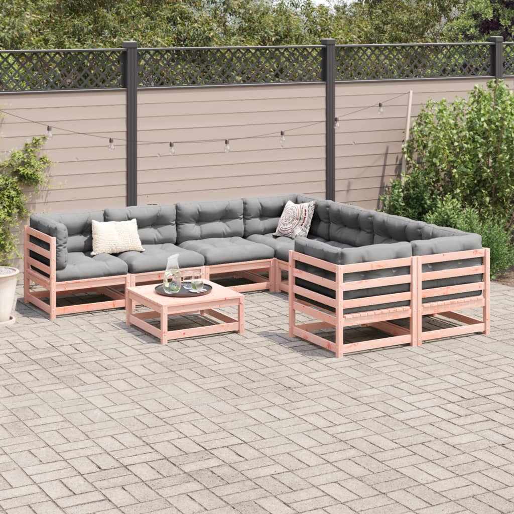 9-delige Loungeset massief douglas vurenhout is nu te koop bij PeponiXL, paradijselijk wonen!