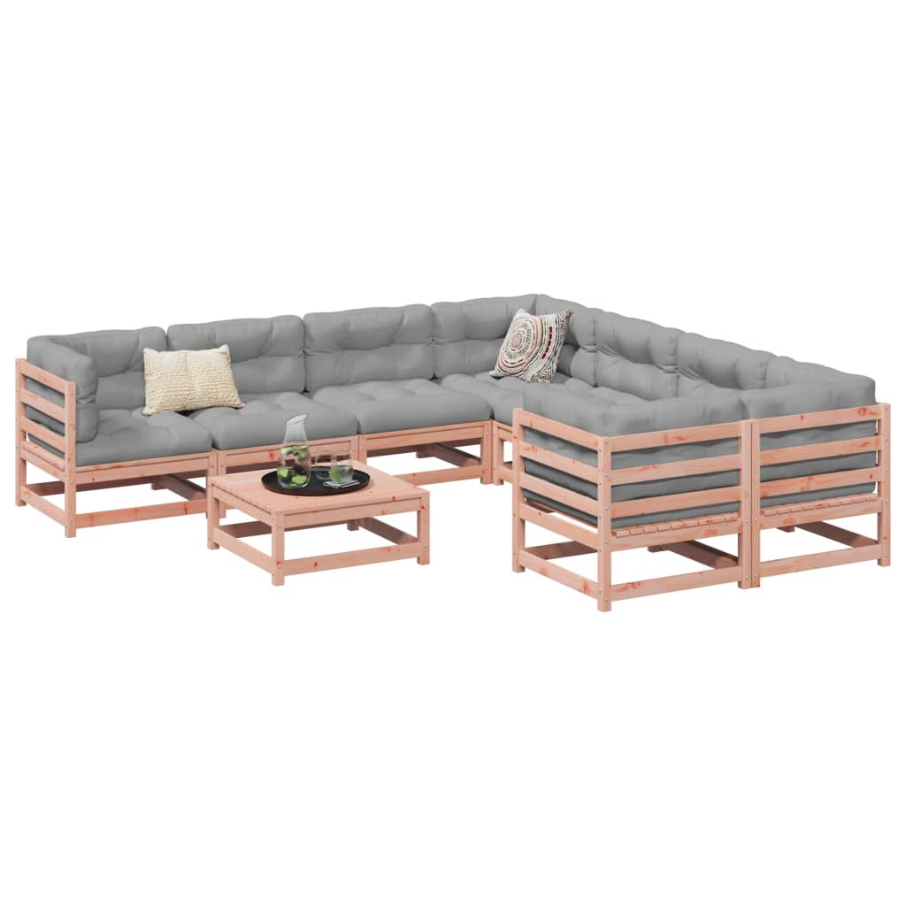 9-delige Loungeset massief douglas vurenhout is nu te koop bij PeponiXL, paradijselijk wonen!