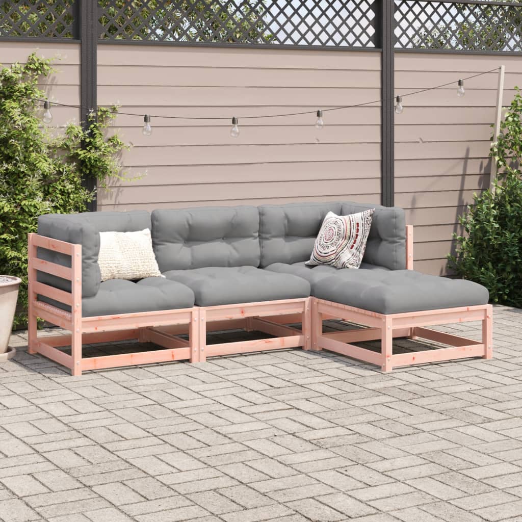 4-delige Loungeset massief douglas vurenhout is nu te koop bij PeponiXL, paradijselijk wonen!