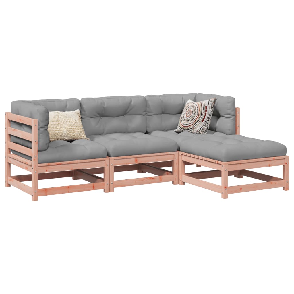 4-delige Loungeset massief douglas vurenhout is nu te koop bij PeponiXL, paradijselijk wonen!
