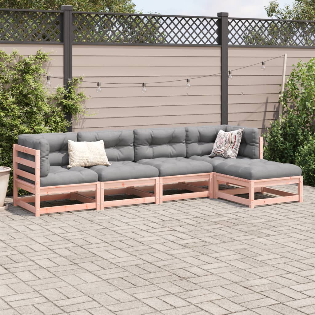 5-delige Loungeset massief douglas vurenhout is nu te koop bij PeponiXL, paradijselijk wonen!
