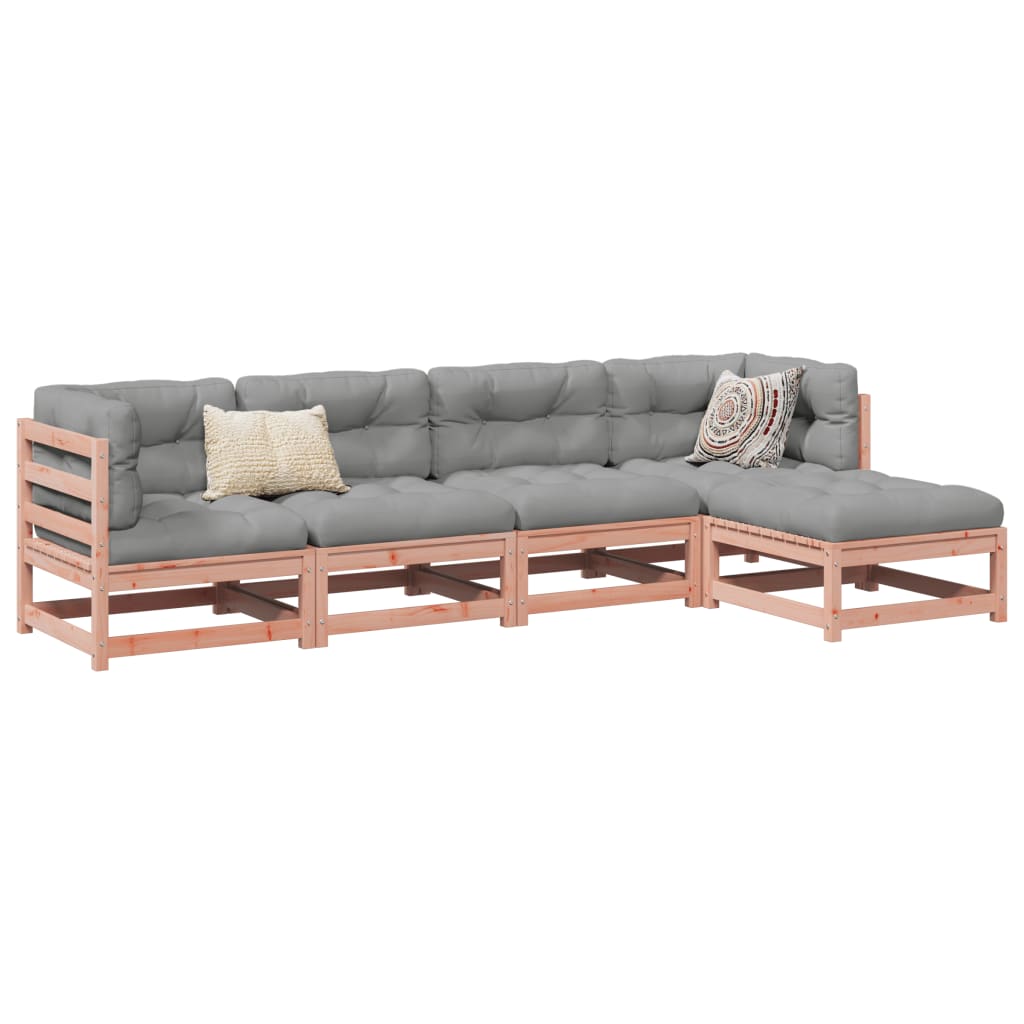 5-delige Loungeset massief douglas vurenhout is nu te koop bij PeponiXL, paradijselijk wonen!