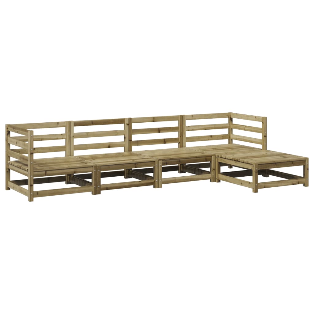 5-delige Loungeset geïmpregneerd grenenhout is nu te koop bij PeponiXL, paradijselijk wonen!