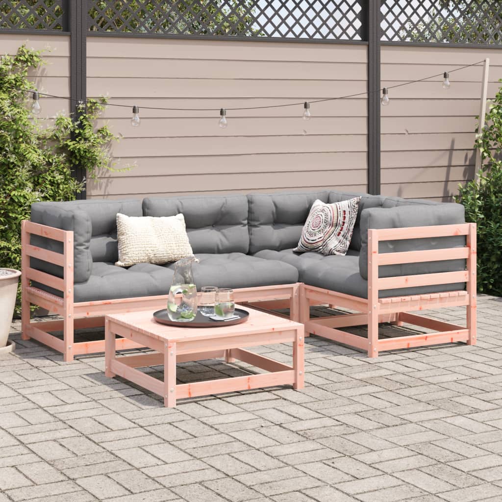 5-delige Loungeset massief douglas vurenhout is nu te koop bij PeponiXL, paradijselijk wonen!