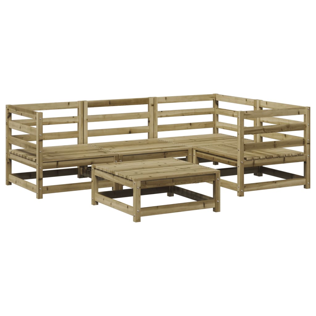 5-delige Loungeset geïmpregneerd grenenhout is nu te koop bij PeponiXL, paradijselijk wonen!