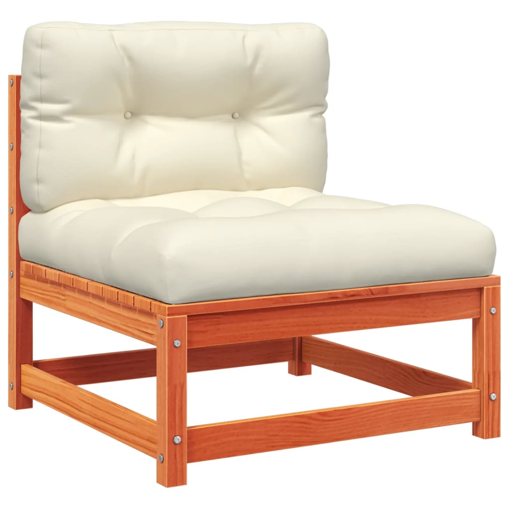5-delige Loungeset met kussens massief grenenhout wasbruin is nu te koop bij PeponiXL, paradijselijk wonen!