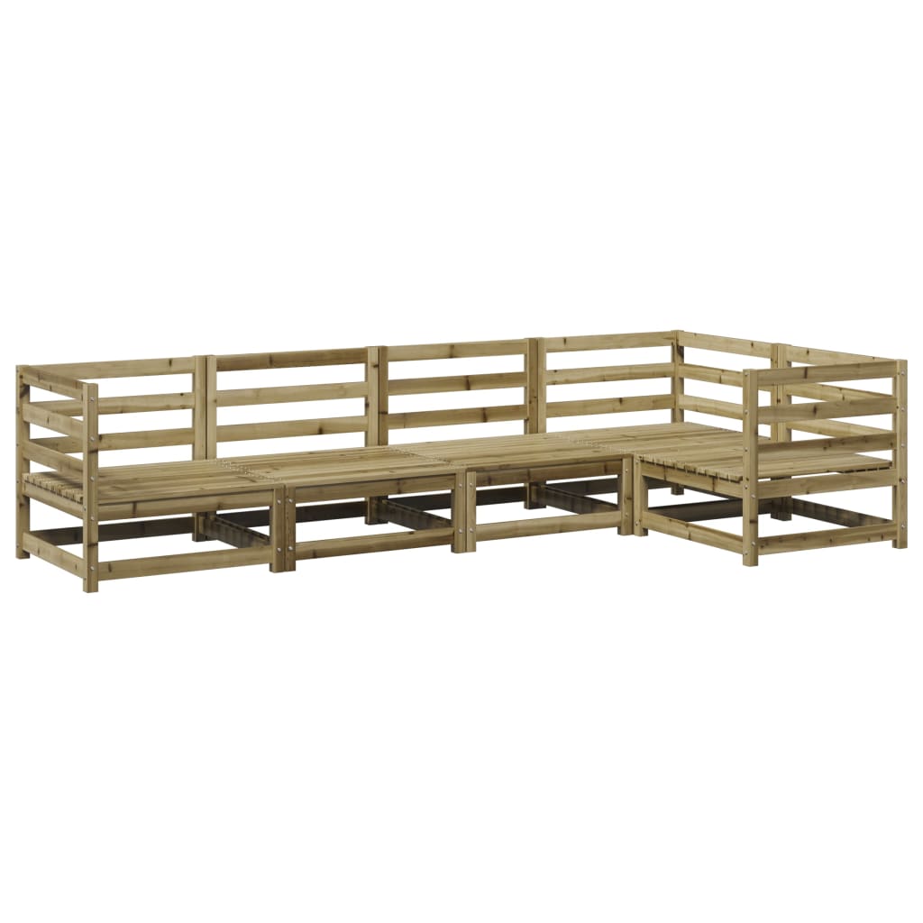5-delige Loungeset geïmpregneerd grenenhout is nu te koop bij PeponiXL, paradijselijk wonen!