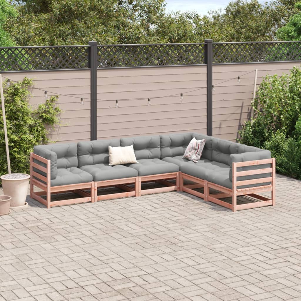 6-delige Loungeset massief douglas vurenhout is nu te koop bij PeponiXL, paradijselijk wonen!