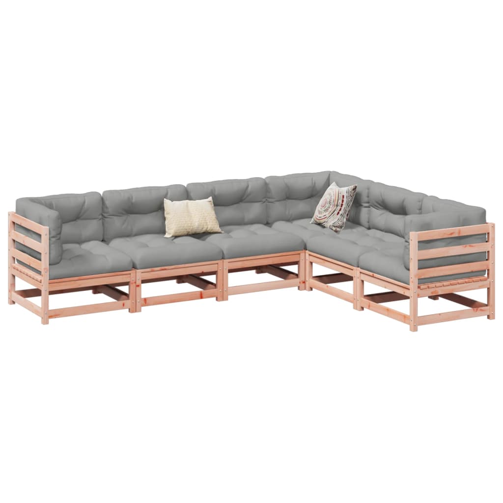 6-delige Loungeset massief douglas vurenhout is nu te koop bij PeponiXL, paradijselijk wonen!