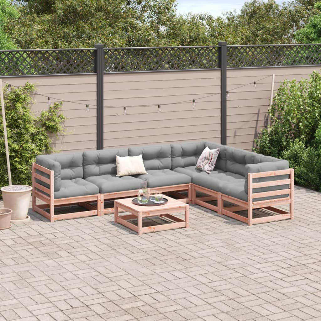 7-delige Loungeset massief douglas vurenhout is nu te koop bij PeponiXL, paradijselijk wonen!