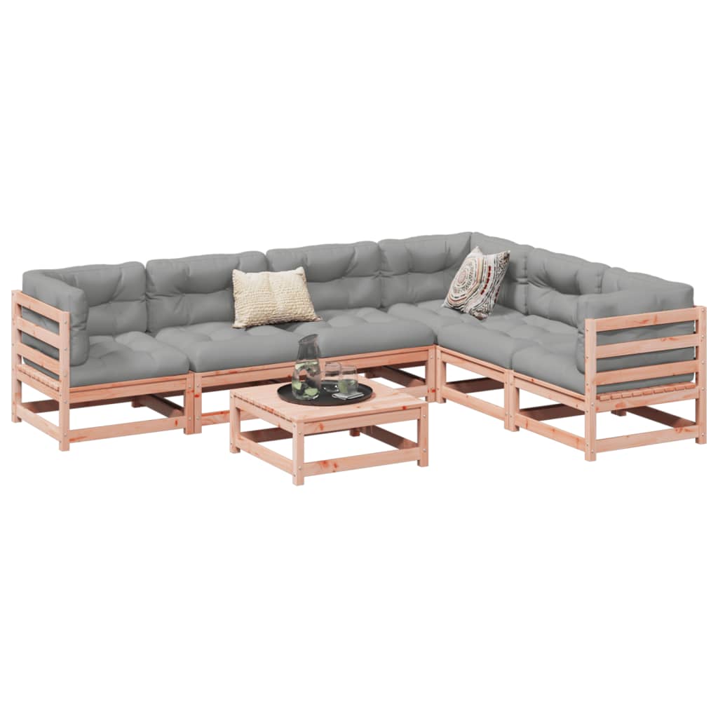 7-delige Loungeset massief douglas vurenhout is nu te koop bij PeponiXL, paradijselijk wonen!