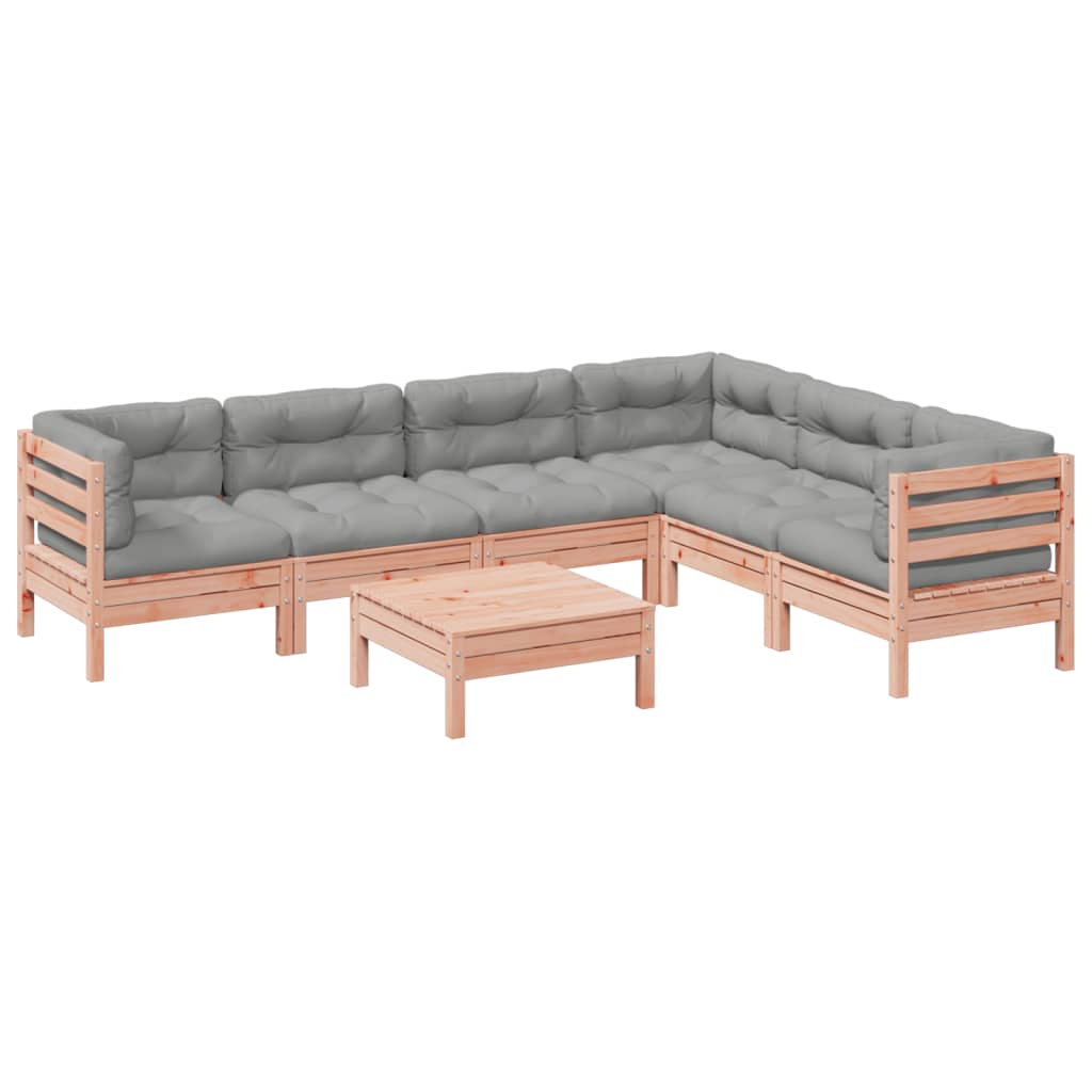 7-delige Loungeset met kussens massief douglas vurenhout is nu te koop bij PeponiXL, paradijselijk wonen!