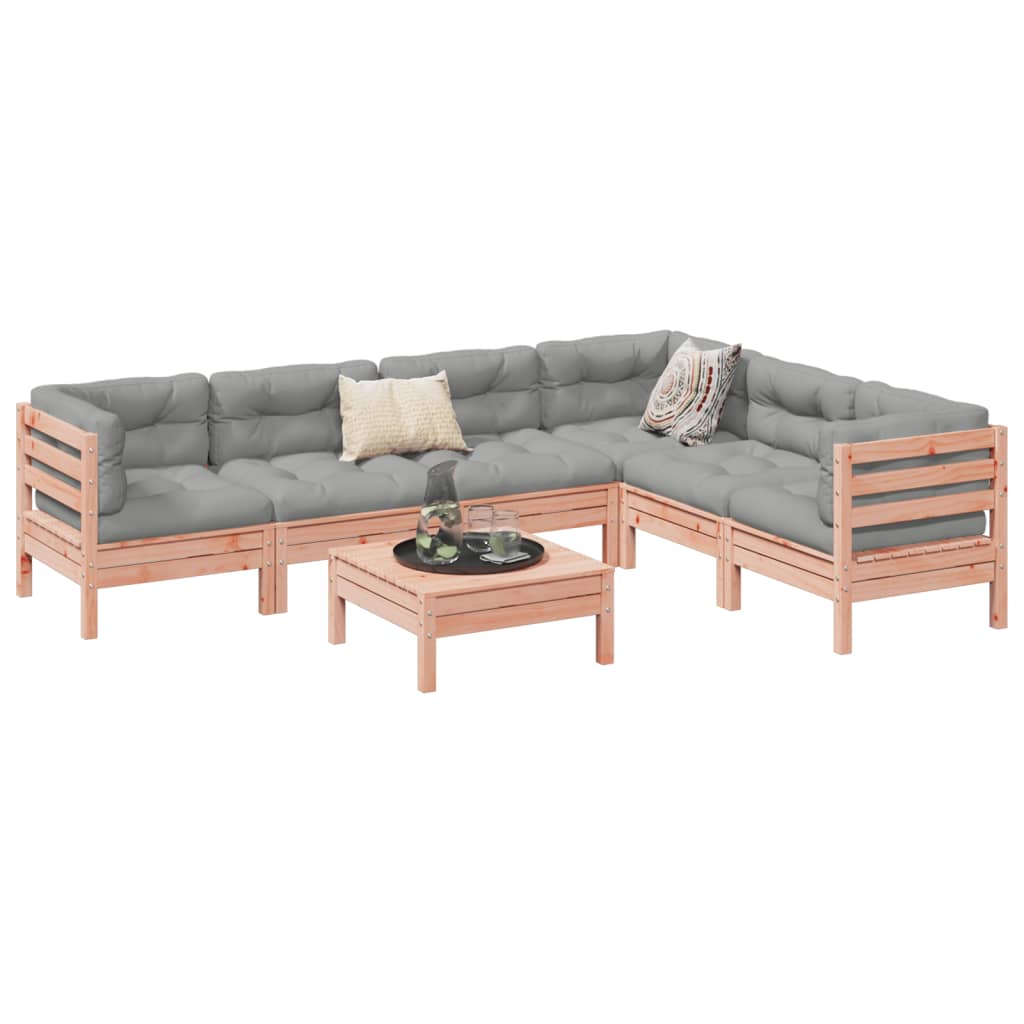 7-delige Loungeset met kussens massief douglas vurenhout is nu te koop bij PeponiXL, paradijselijk wonen!