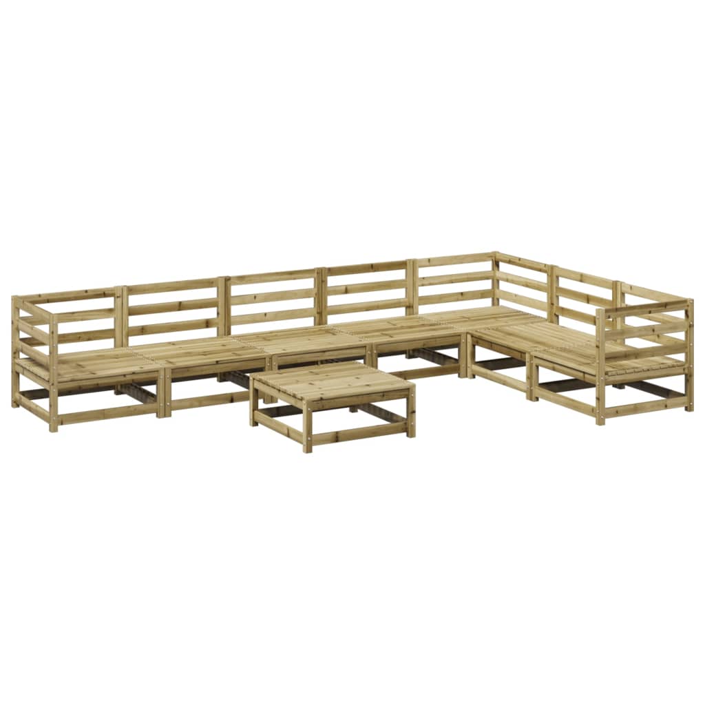 8-delige Loungeset geïmpregneerd grenenhout is nu te koop bij PeponiXL, paradijselijk wonen!