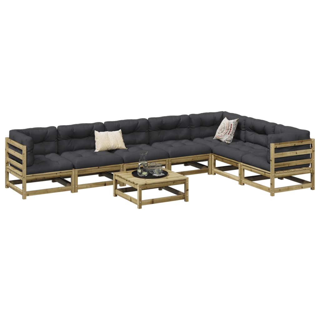 8-delige Loungeset geïmpregneerd grenenhout is nu te koop bij PeponiXL, paradijselijk wonen!