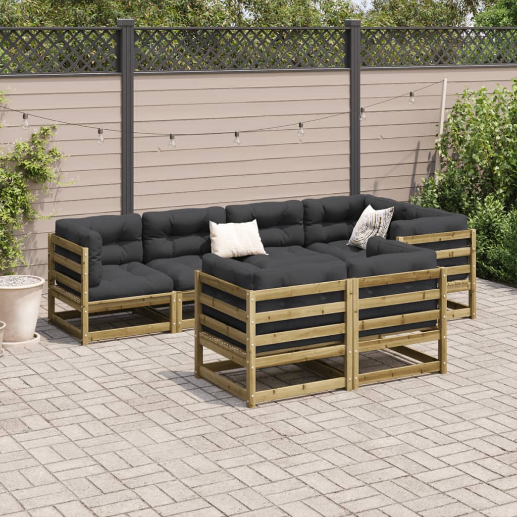 7-delige Loungeset geïmpregneerd grenenhout is nu te koop bij PeponiXL, paradijselijk wonen!