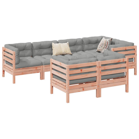 7-delige Loungeset met kussens massief douglas vurenhout is nu te koop bij PeponiXL, paradijselijk wonen!