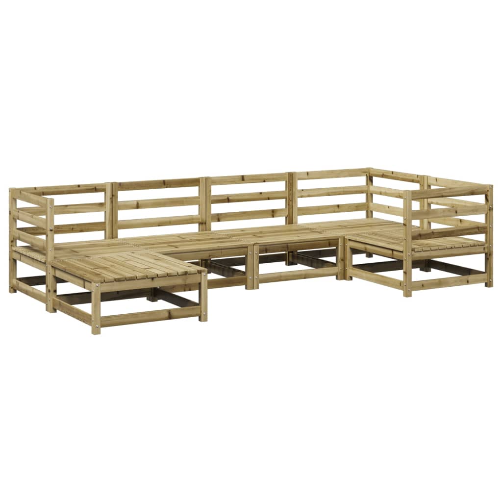 6-delige Loungeset geïmpregneerd grenenhout is nu te koop bij PeponiXL, paradijselijk wonen!