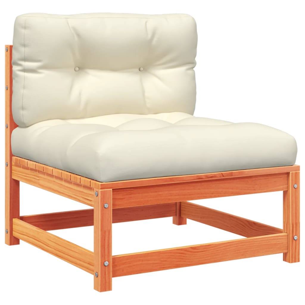 6-delige Loungeset met kussens massief grenenhout wasbruin is nu te koop bij PeponiXL, paradijselijk wonen!
