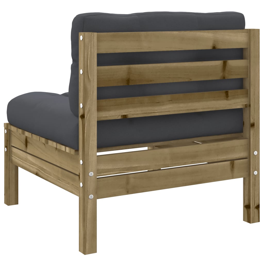 6-delige Loungeset met kussens geïmpregneerd grenenhout is nu te koop bij PeponiXL, paradijselijk wonen!
