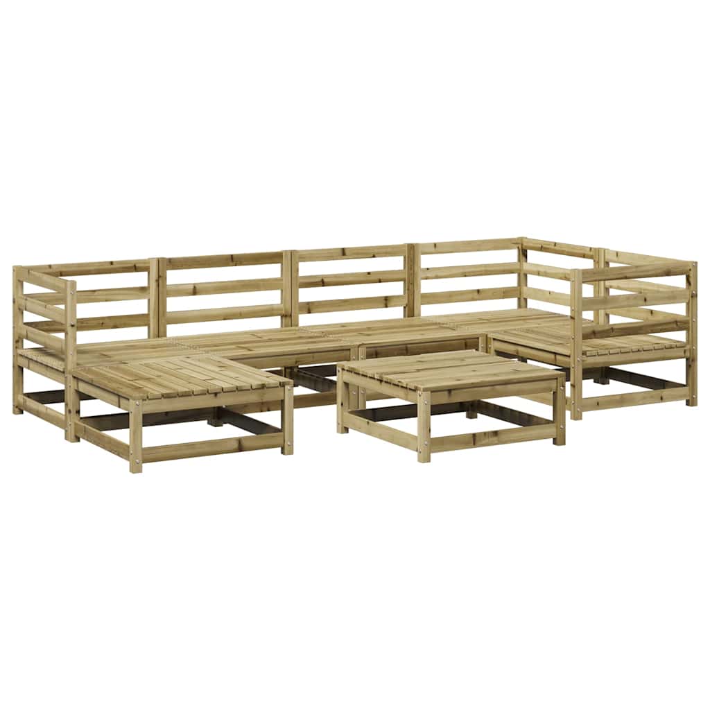 7-delige Loungeset geïmpregneerd grenenhout is nu te koop bij PeponiXL, paradijselijk wonen!