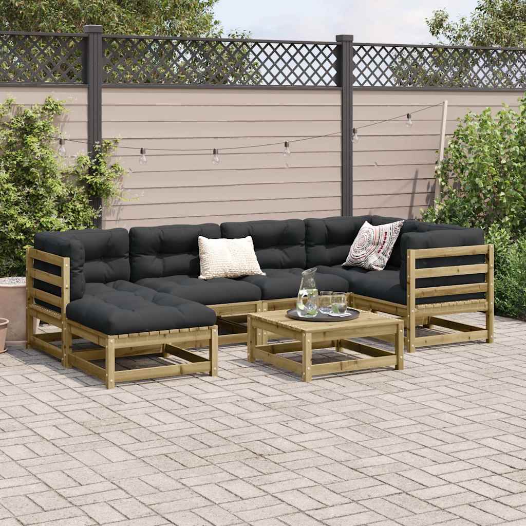 7-delige Loungeset geïmpregneerd grenenhout is nu te koop bij PeponiXL, paradijselijk wonen!