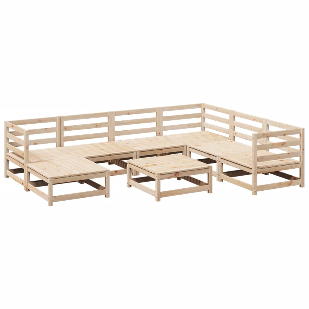 8-delige Loungeset massief grenenhout is nu te koop bij PeponiXL, paradijselijk wonen!